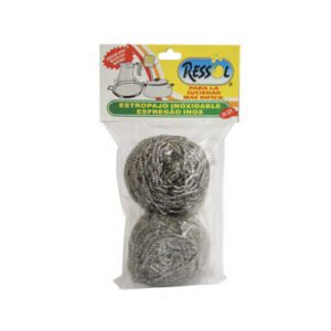 ESTROPAJO ACERO INOX 30 gr. Pack-2