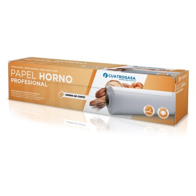 CUATROGASA PAPEL DE HORNO ROLLO 380MM 100M