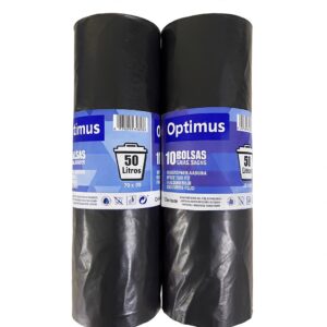 ROLLO 10 UNIDADES 70X90 G-130 50L NEGRO OPTIMUS