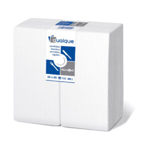 SERVILLETAS 30X40 BLANCA 1/6 2C PP 2400 UNDS