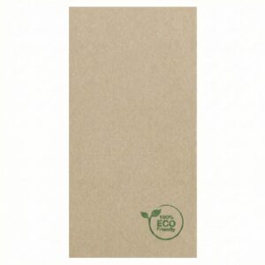 SERVILLETAS 40X40 NATURAL 1/8 2C PP 1800 UNDS