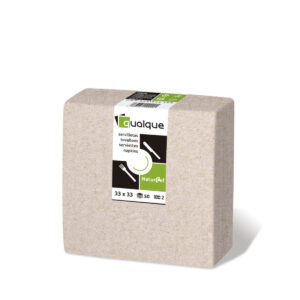 SERVILLETAS 33X33 NATURAL 1/4  2C PP 1200 UNDS