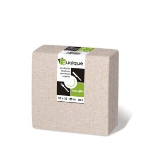 SERVILLETAS MICROCEL 33X33 1/4 NATURAL 1000 UNDS