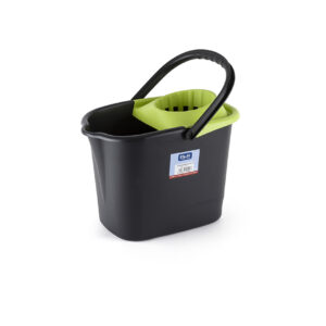 "CUBO + ESCURRIDOR RECTANGULAR NEGRO 15 L"