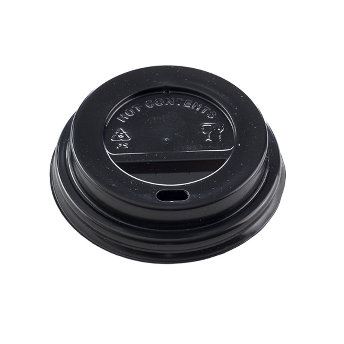 TAPA VASO CARTÓN 7,5 OZ NEGRA TRAVEL 70 mm