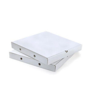 CAJA PIZZA BLANCA 30X30X3,5 100 UNIDADES