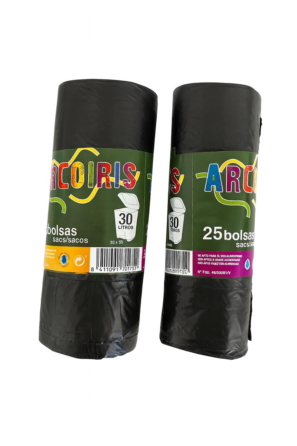 ROLLO DE 25 BOLSAS DE BASURA 52x55 G-50