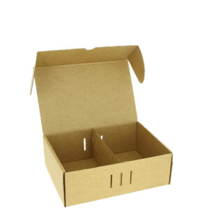CAJA MENU KRAFT CON SEPARADOR CENTRAL