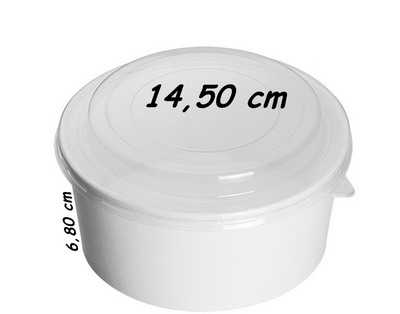 BOL ENSALADA CARTON BLANCO Ø14,2cm. 750cc - Imagen 2