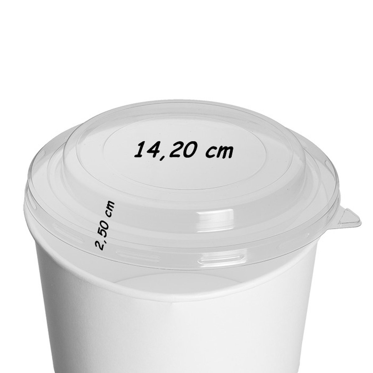 TAPA BOL ENSALADA BLANCO 750 ML - Imagen 2